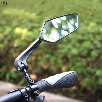 Mountain Bike Rearview Mirror Flat Reflector 200x80mm Riding Safety