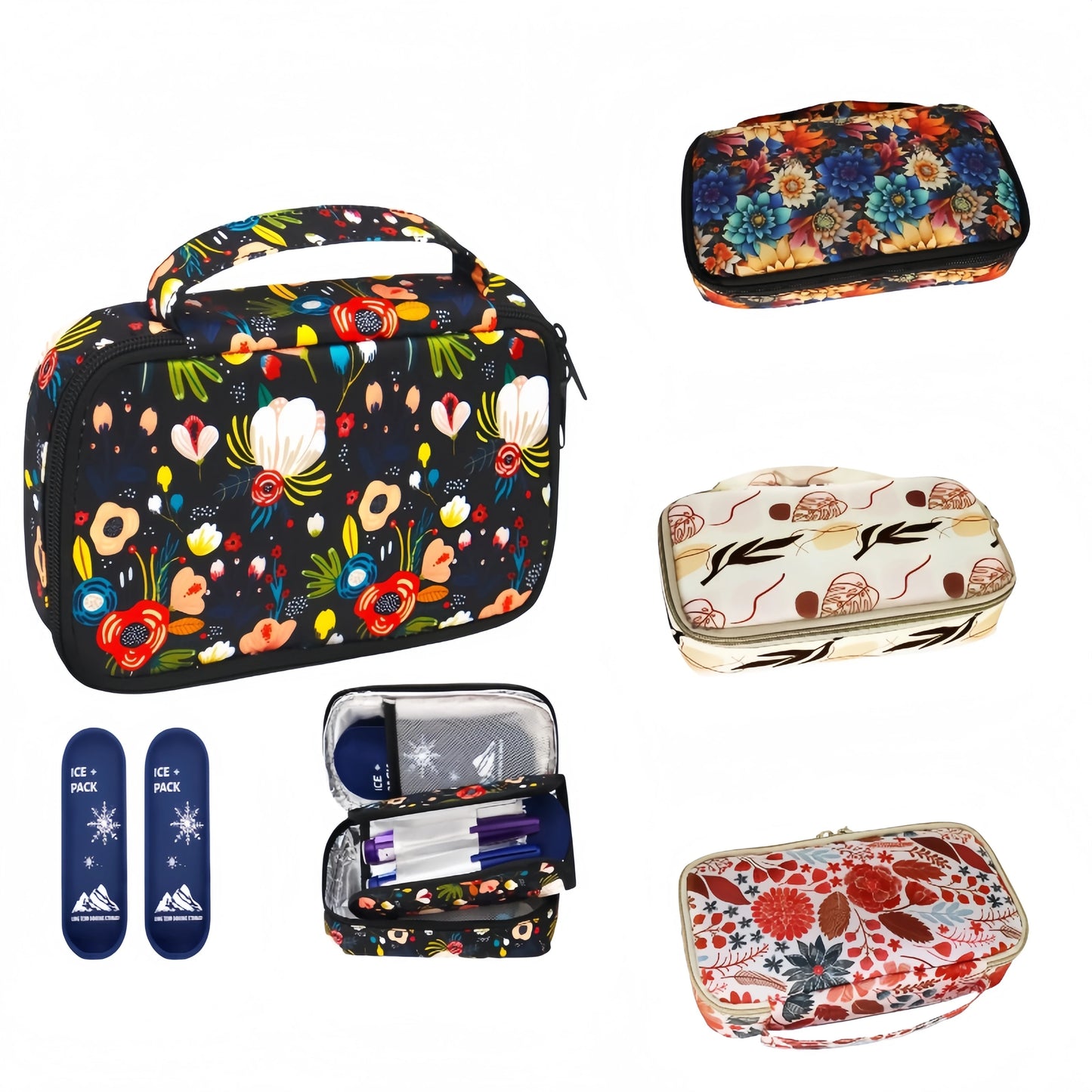 Insulin Cooler Bag Portable Travel Case Lightweight Insulated Camping Outdoor