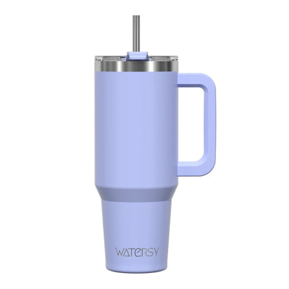 Insulated Tumbler with Handle & Straw 20oz 30oz 40oz Stainless Steel