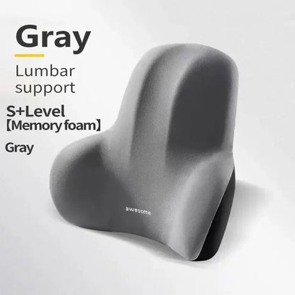 Memory Foam Lumbar Support Cushion for Car Office Chair Back Pain Relief