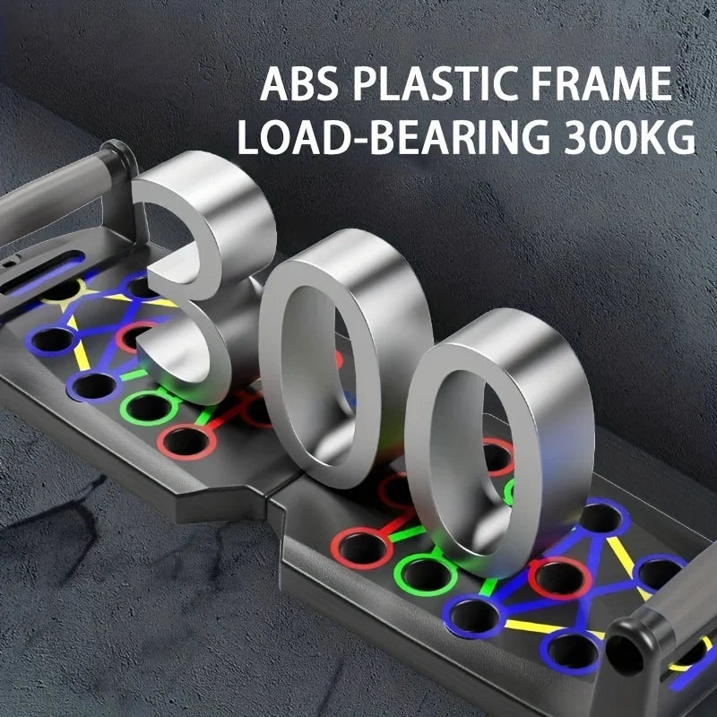 Push-Up Board Set Colour-Coded Foldable Fitness Training System AU