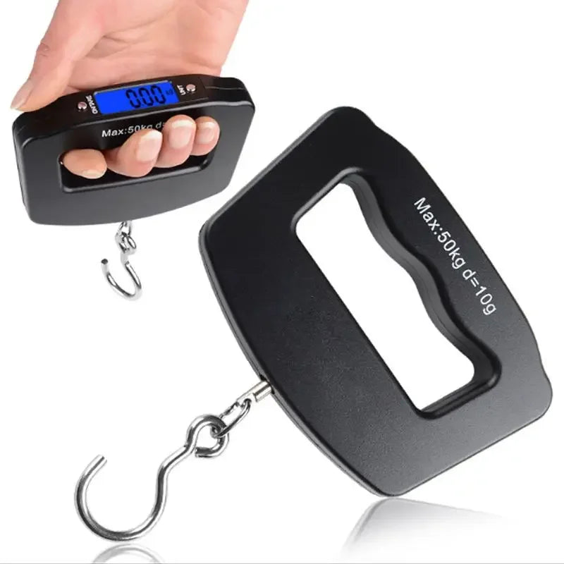 Portable Digital Luggage Scale 50kg Hanging Travel Weight Scale LCD Backlight