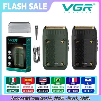 Electric Shaver Rechargeable Cordless Trimmer Portable Men's Grooming