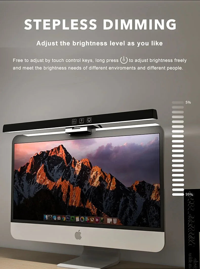 Monitor Light Bar 50cm USB Desk Lamp Stepless Dimming Screen Hanging