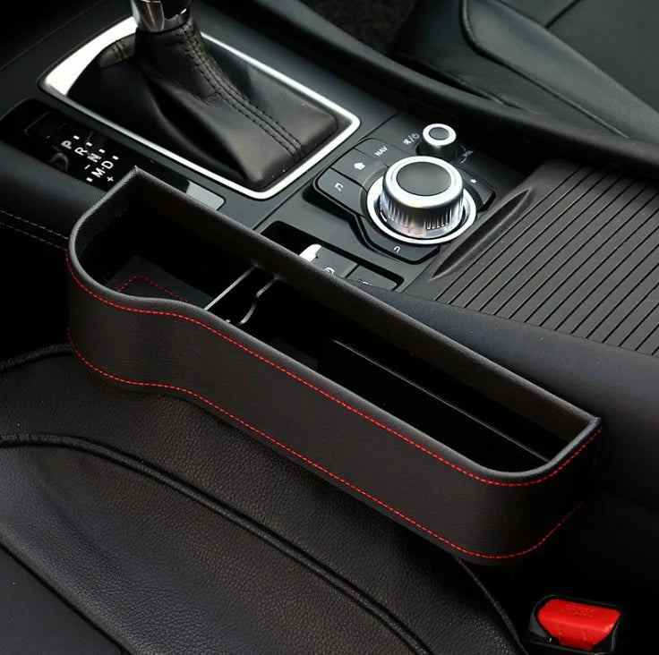 Car Seat Gap Filler Organiser Storage Box Leather PU Pocket Holder AU