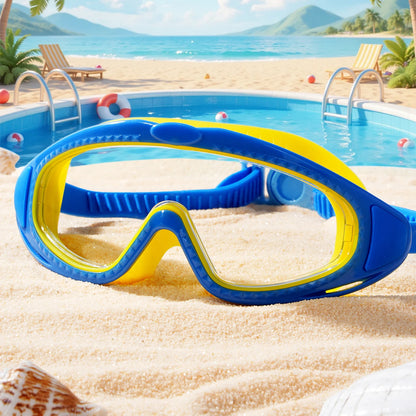 Swimming Goggles Adult Anti-Fog UV Protection Wide View Pool Goggles