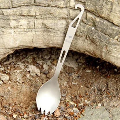 Titanium Spork with Bottle Opener 15g Ultralight Camping Cutlery