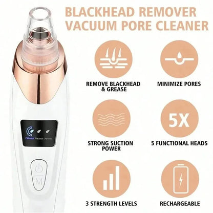 Electric Pore Cleaner Blackhead Remover Vacuum Device Facial Skin Care