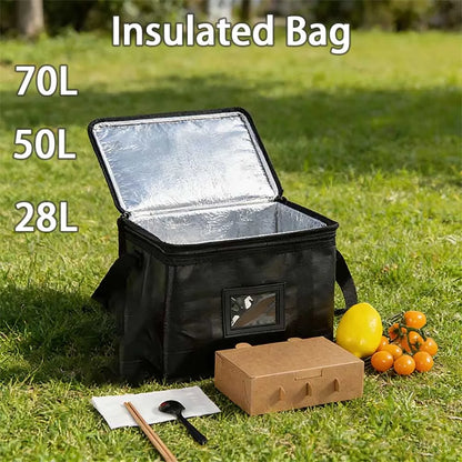 Insulated Cooler Bag Large Capacity Thermal Lunch Box Camping Picnic
