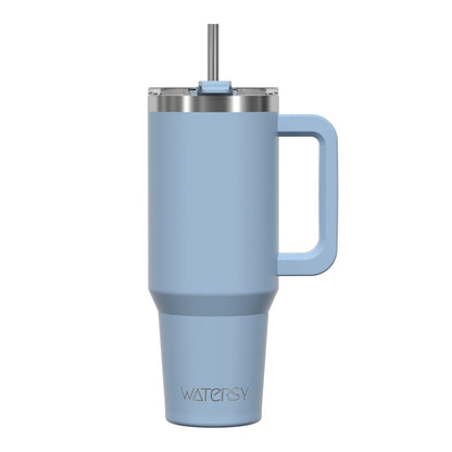 Insulated Tumbler with Handle & Straw 20oz 30oz 40oz Stainless Steel