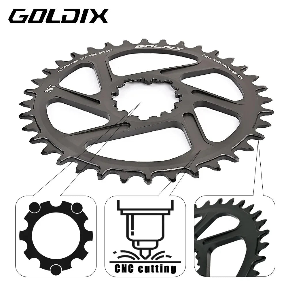 MTB Road Bike Chainring Narrow Wide 8-12 Speed 3 Bolt 7075 Alloy