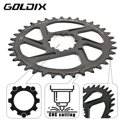 MTB Road Bike Chainring Narrow Wide 0/3/6mm Offset 8-12 Speed 7075 Alloy