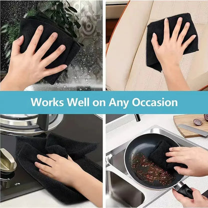 Microfiber Car Cleaning Cloths 30x30cm Double Layer Lint Free Towels