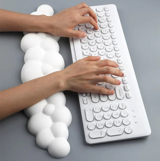 Ergonomic Wrist Rest Mouse Pad Cloud Shape Keyboard Support Office Gaming