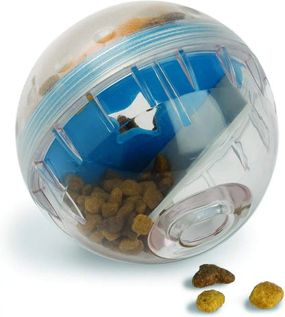 Interactive Dog Treat Ball Dispenser Toy 8.5cm PP Slow Feeder for Mental Stimulation
