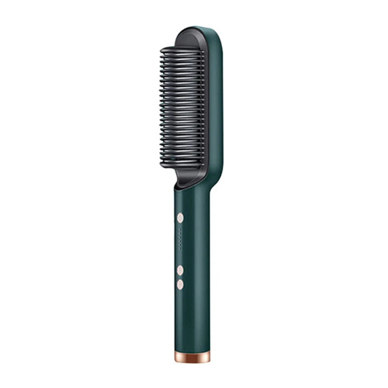 Hair Straightener Brush Electric Heated Comb PTC Ceramic Styling Tool