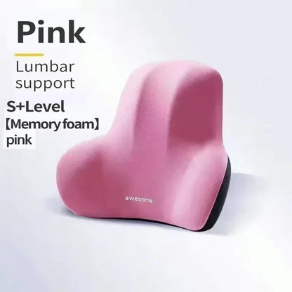 Memory Foam Lumbar Support Cushion for Car Office Chair Back Pain Relief