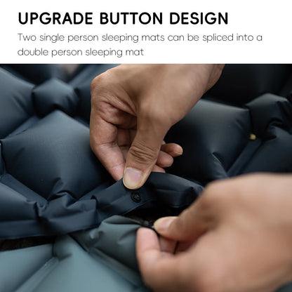Inflatable Camping Mat 190x60cm Self-Inflating Sleeping Pad with Pillow