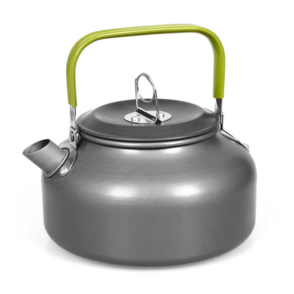 Camping Kettle 1.1L Aluminium Outdoor Water Pot Coffee Tea Hiking Picnic
