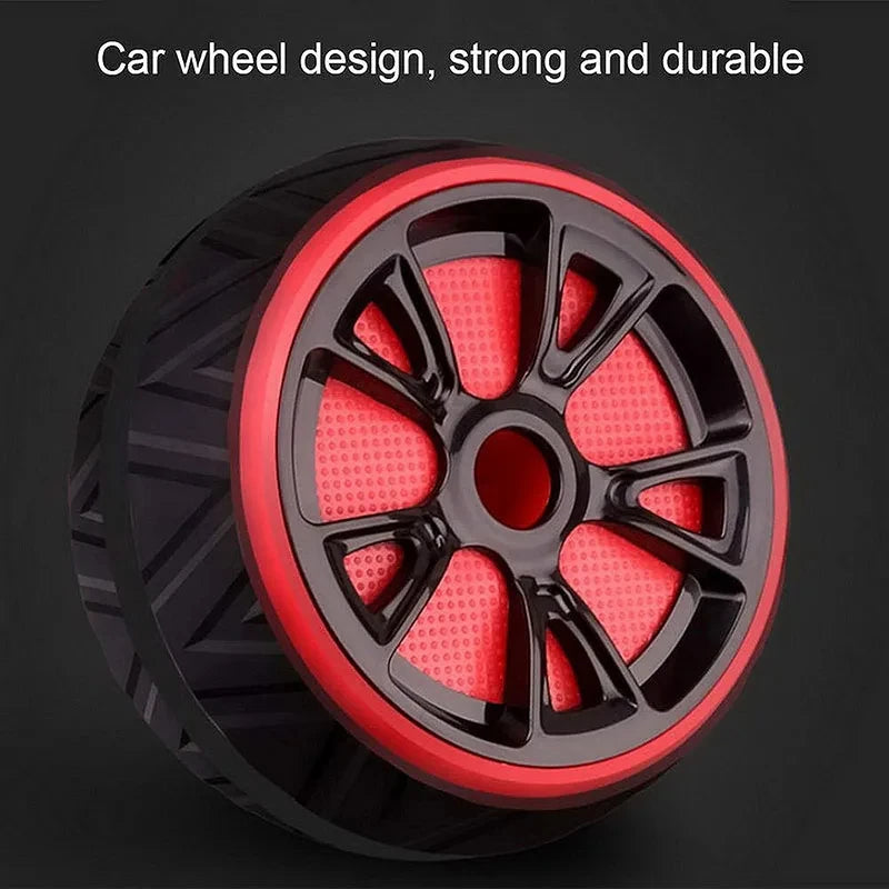 Ab Roller Wheel 9cm Wide Core Workout Equipment with Knee Pad for Home Gym