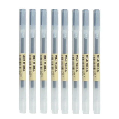 Gel Pen Set 6/8 Pack Black Red Blue 0.38mm 0.5mm Fine Tip Stationery