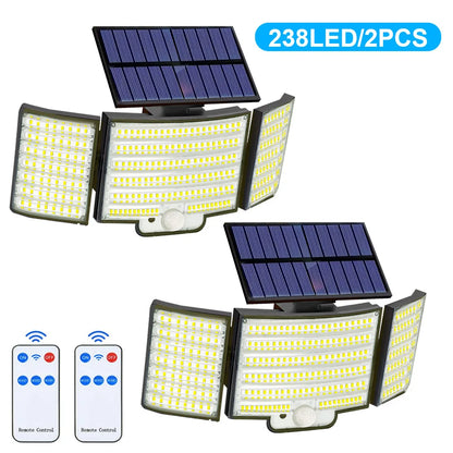 Solar Outdoor Lights 366 LED Motion Sensor Security Light Waterproof Garden