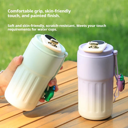 450ml Stainless Steel Insulated Bottle LED Temperature Display Travel Mug