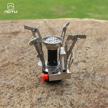 Portable Camping Gas Stove Foldable Lightweight Alloy Outdoor Cooker