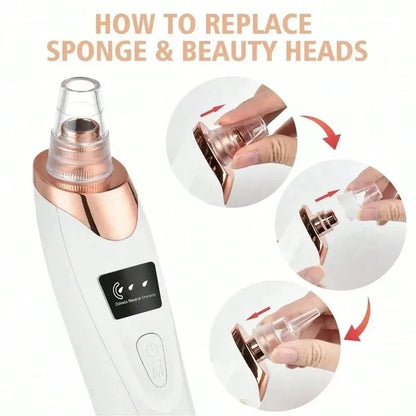Electric Pore Cleaner Blackhead Remover Vacuum Device Facial Skin Care