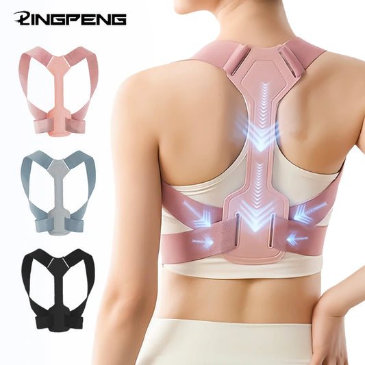 Posture Corrector Back Brace Adjustable Support Belt Breathable Unisex