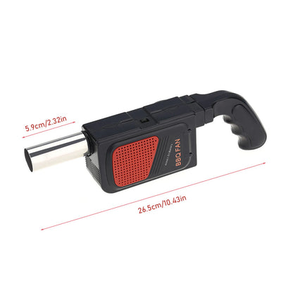 Electric BBQ Fan Air Blower Portable Handheld Camping Grill Fire Starter