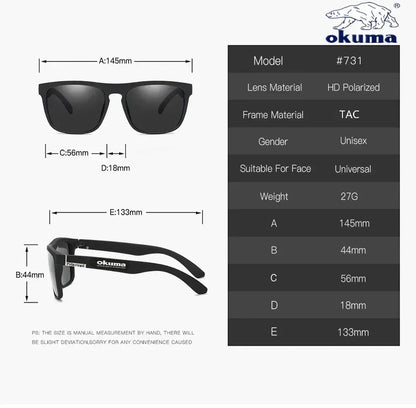 Polarised Sunglasses UV400 Protection Lightweight Unisex Eyewear for Fishing Driving Cycling
