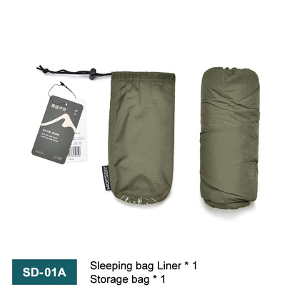 Ultralight Mummy Sleeping Bag Liner Single Person Camping Travel Backpack
