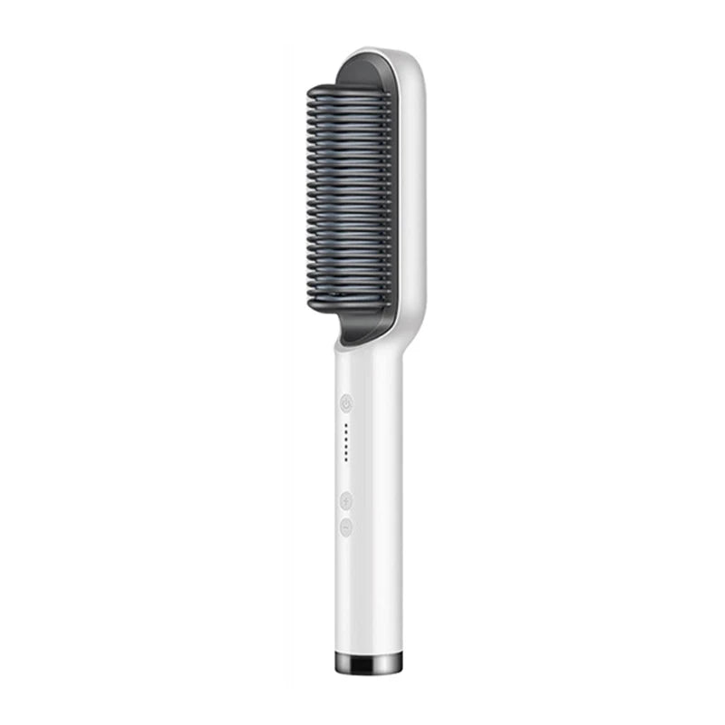 Hair Straightener Brush Electric Heated Comb PTC Ceramic Styling Tool