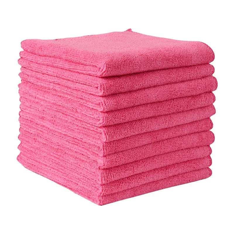 Microfiber Car Cleaning Cloths 30x30cm Double Layer Lint Free Towels