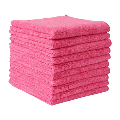 Microfiber Car Cleaning Cloths 30x30cm Double Layer Lint Free Towels