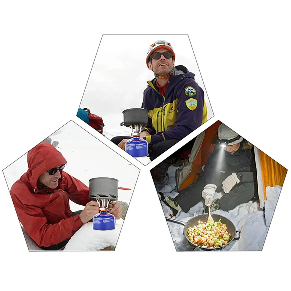 Camping Cookware Set Aluminium Alloy Pot Pan Lightweight Portable Outdoor