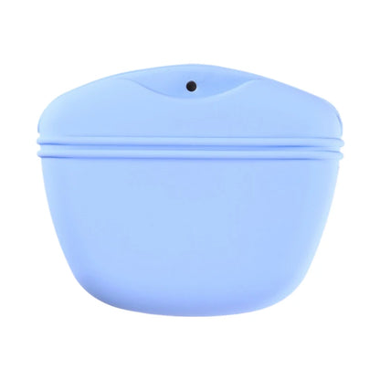 Silicone Dog Treat Pouch 12.5cm Magnetic Training Bag with Belt Clip