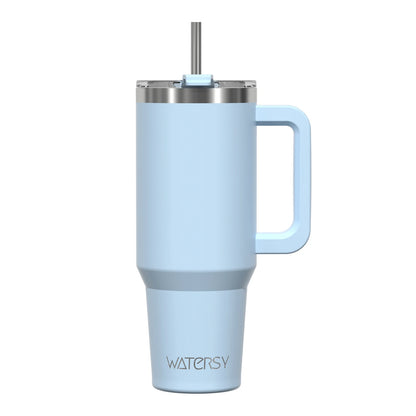Insulated Tumbler with Handle & Straw 20oz 30oz 40oz Stainless Steel