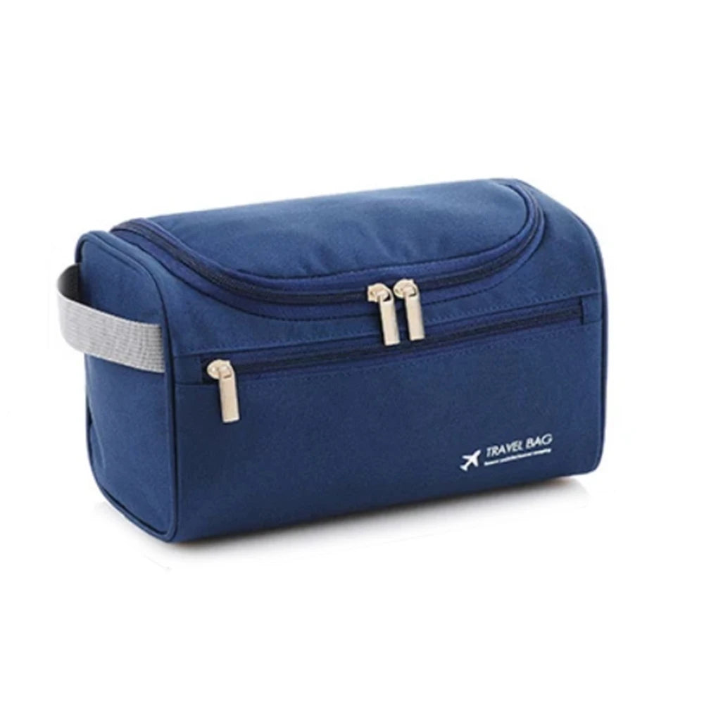 Waterproof Hanging Toiletry Bag 25cm Nylon Travel Organiser Makeup Pouch