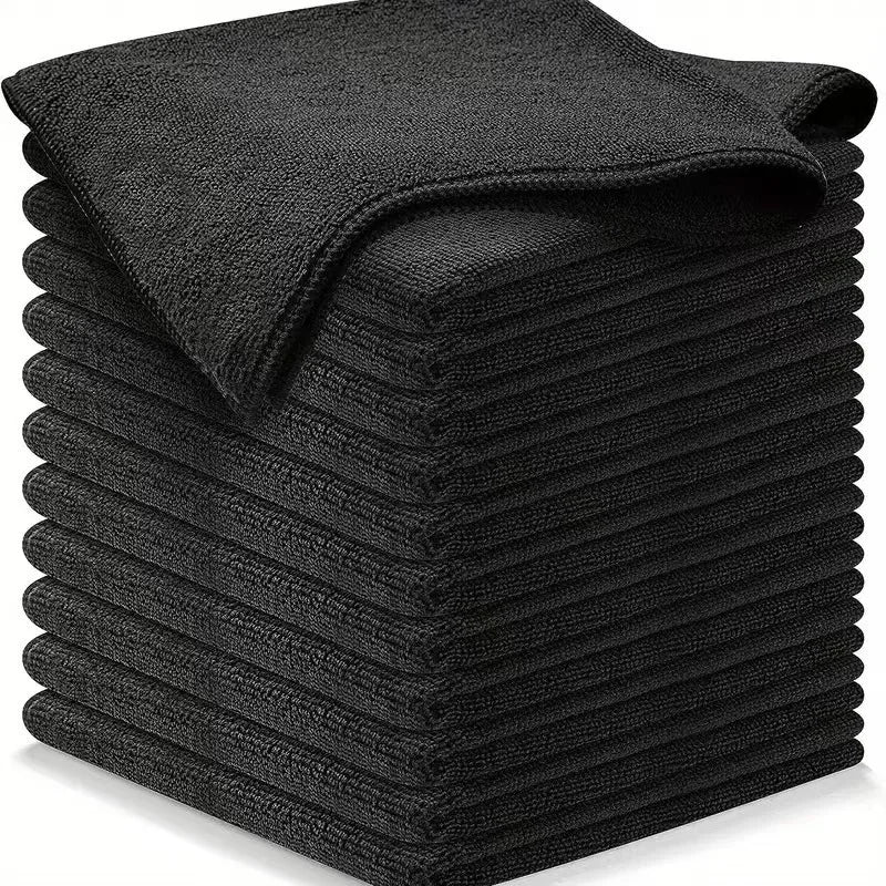 Microfiber Car Cleaning Cloths 30x30cm Double Layer Lint Free Towels