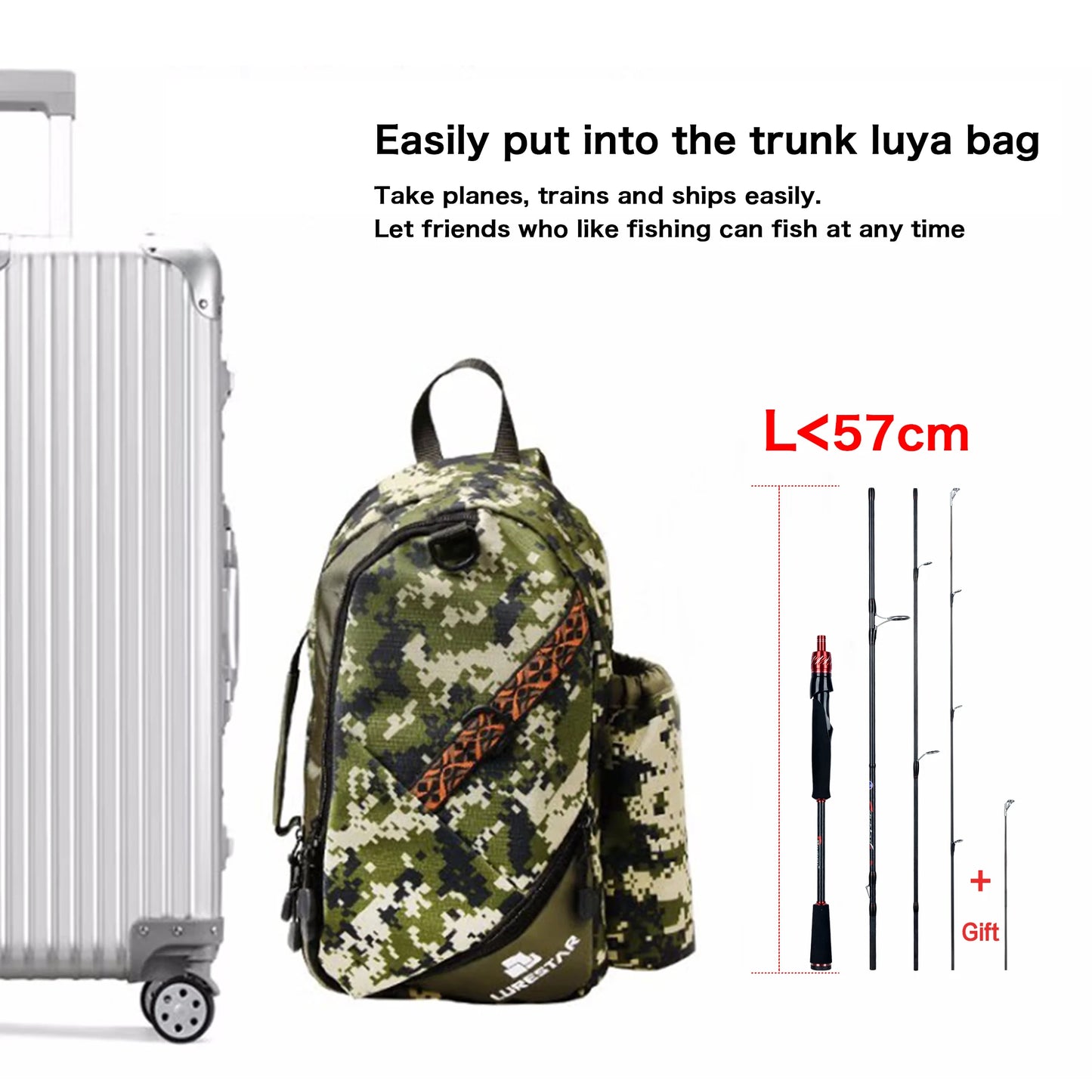 Ultralight Traveller Fishing Rod | T800 Carbon | 1.8m-3.0m | Fast Action 5-42g