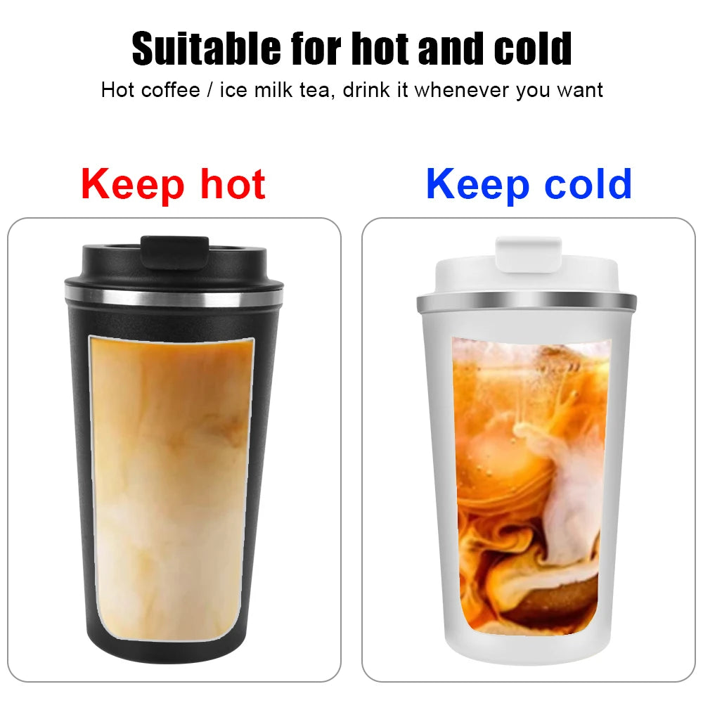 Insulated Travel Mug 380ml 510ml Stainless Steel Leak Proof Coffee Cup