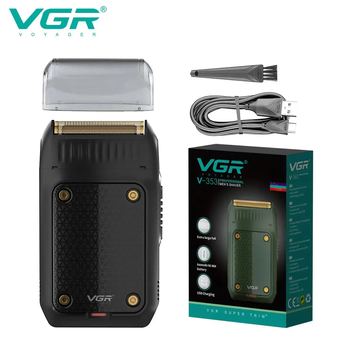 Electric Shaver Rechargeable Cordless Trimmer Portable Men's Grooming