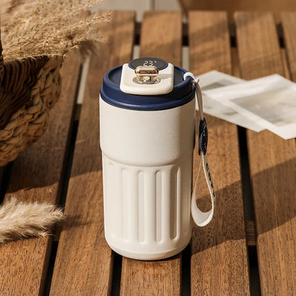 450ml Stainless Steel Insulated Bottle LED Temperature Display Travel Mug