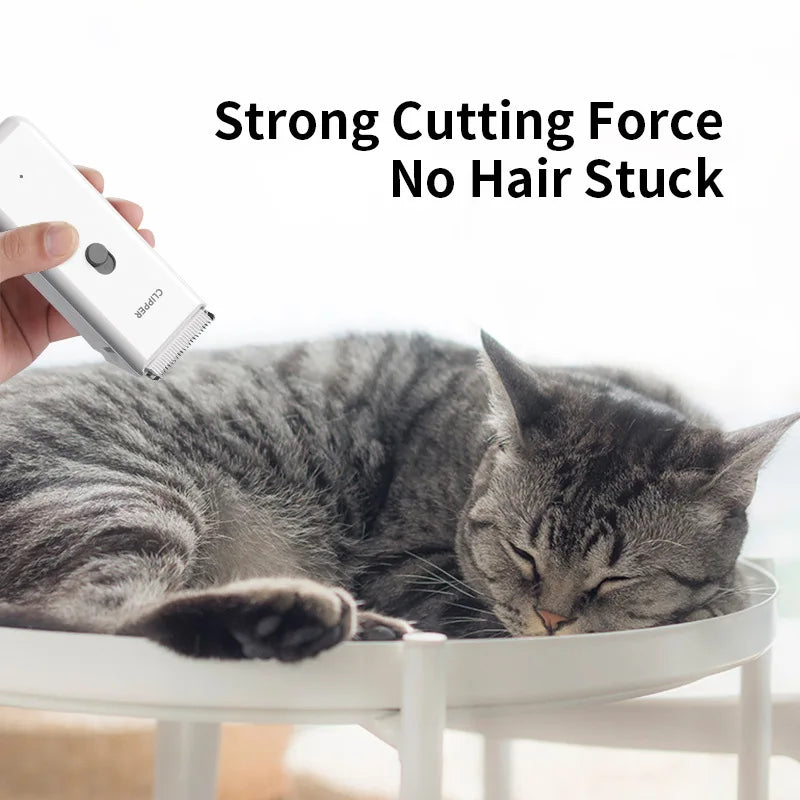 Cordless Dog Clipper Rechargeable Pet Grooming Kit Low Noise Cat Trimmer