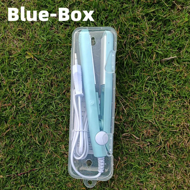 Mini Hair Straightener & Curler 3-in-1 Ceramic Styling Iron 200°C