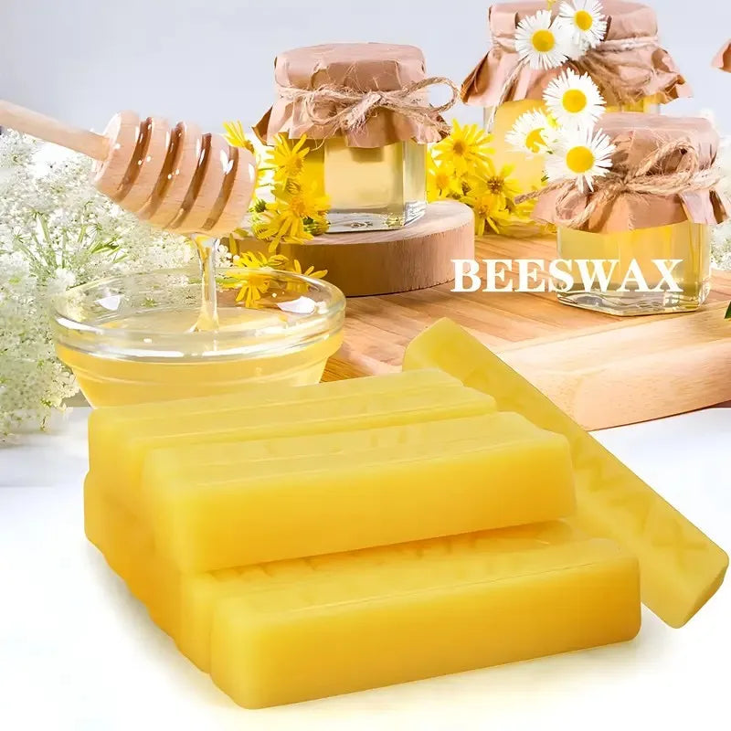 Pure Beeswax Block for DIY Food Wraps & Candle Making | 1-3 Pack Natural Wax