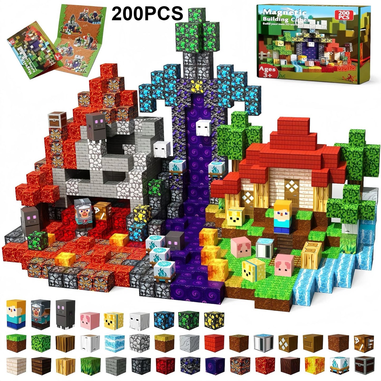 Magnetic Building Blocks 300pcs STEM Educational Toy Set Kids 3-10