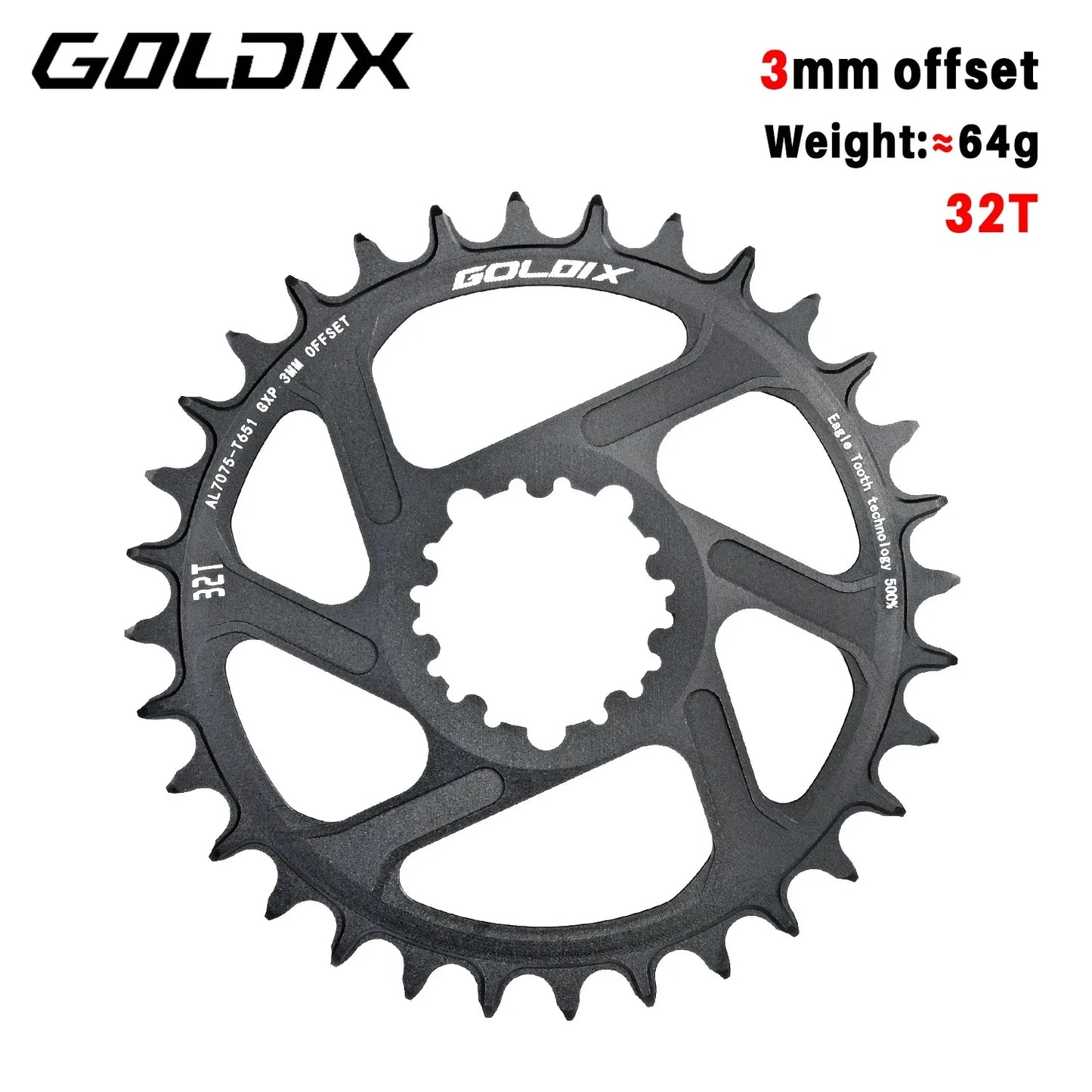 MTB Road Bike Chainring Narrow Wide 8-12 Speed 3 Bolt 7075 Alloy